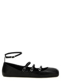 Black Calfskin Ballet Flats