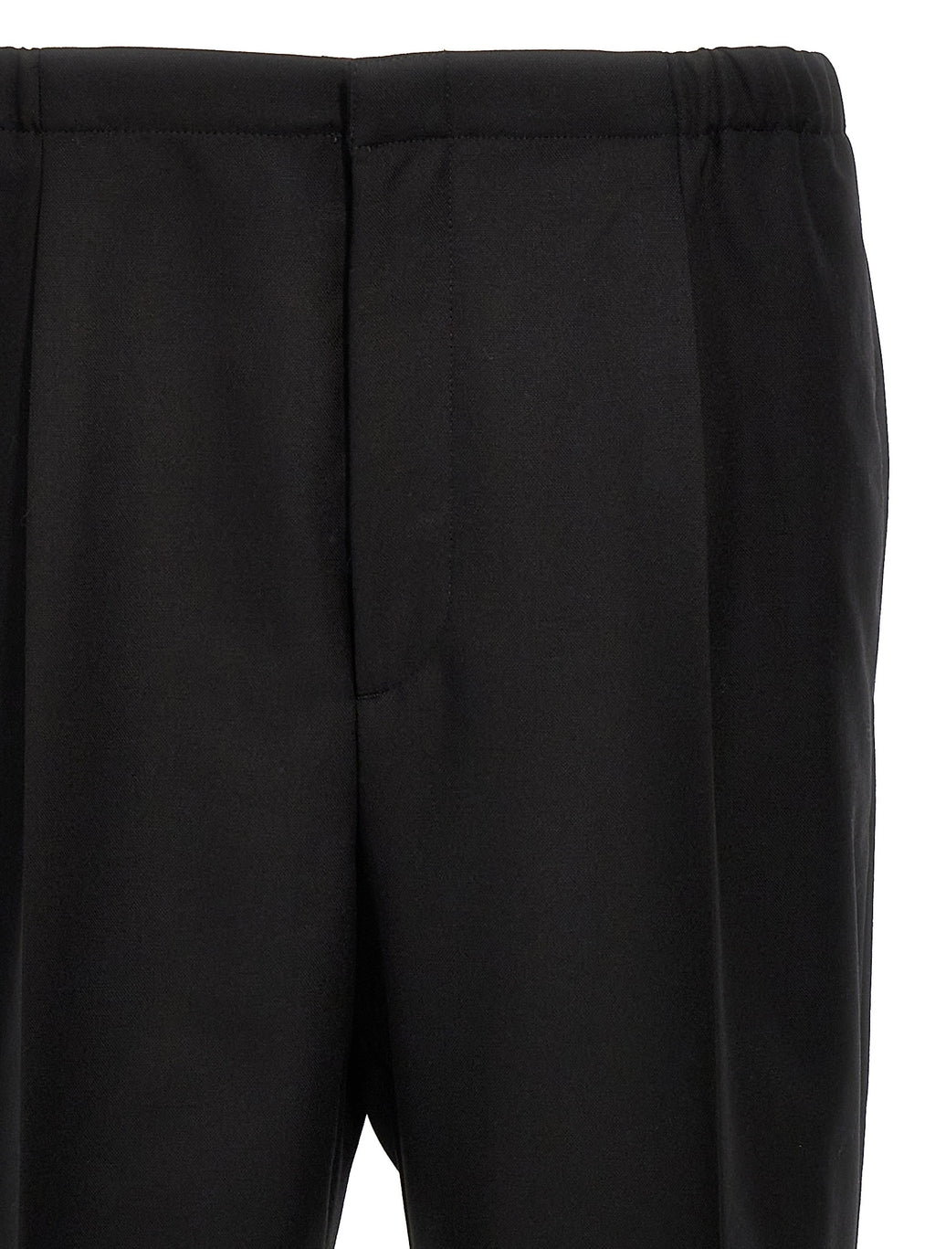 Black Virgin Wool Dress Pants