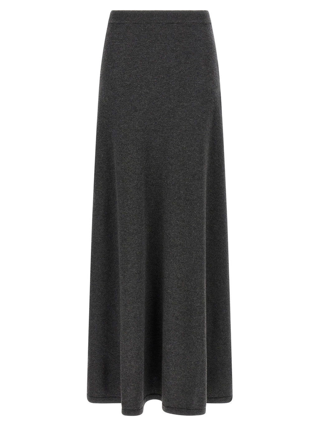 Gray Wool Mini Skirt