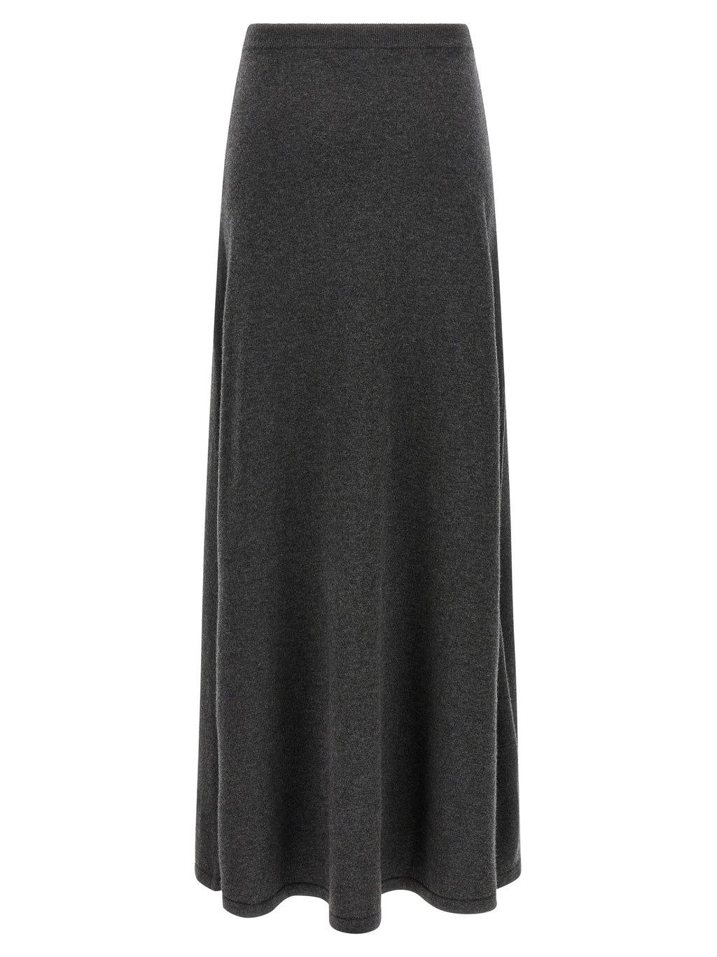 Gray Wool Mini Skirt