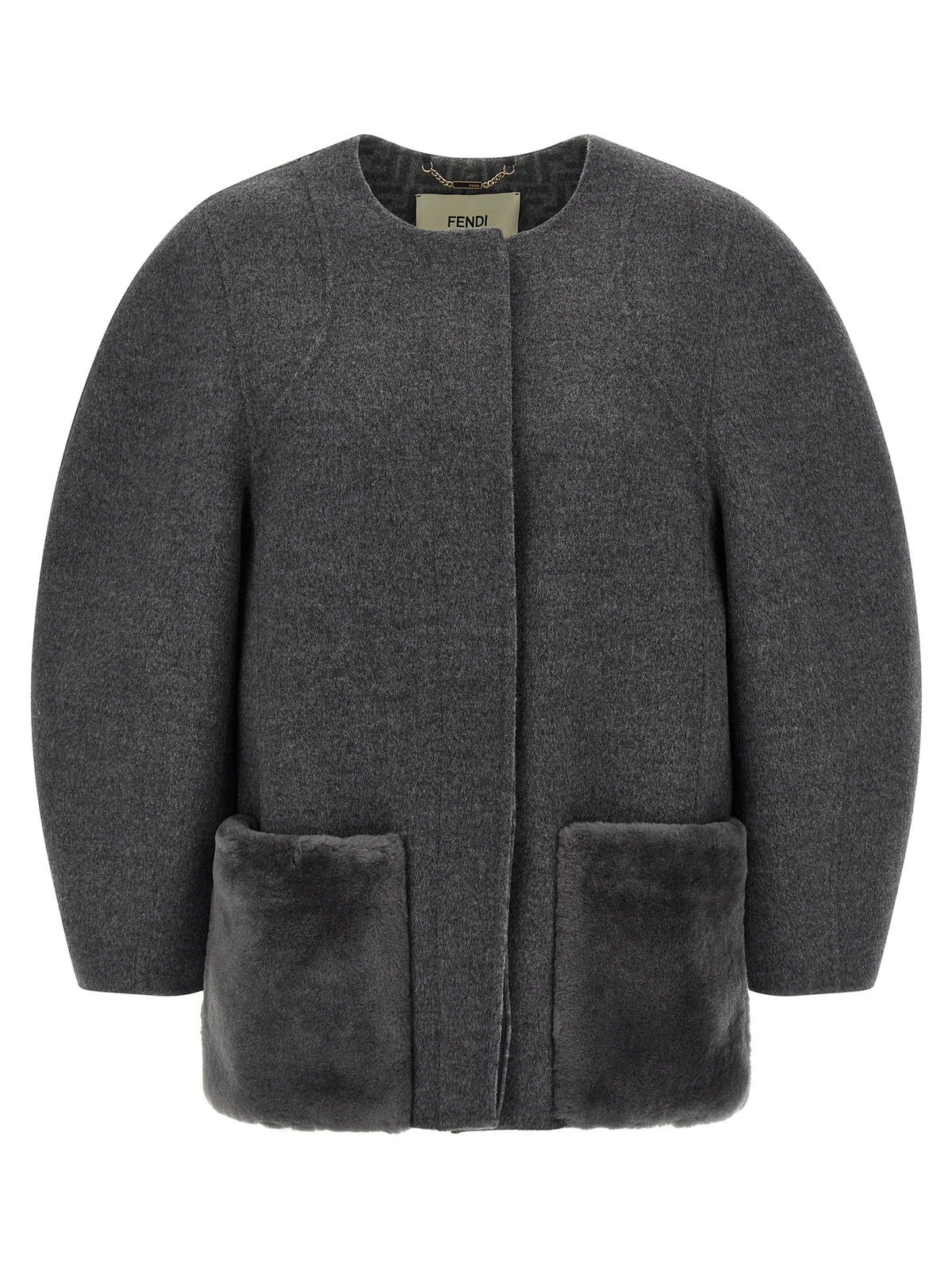 Gray Virgin Wool Coat