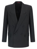 Black Polyester Blazer