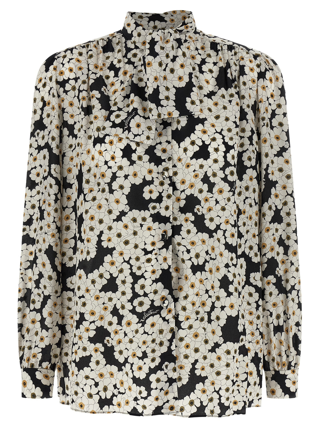 Bicolor Silk Blouse