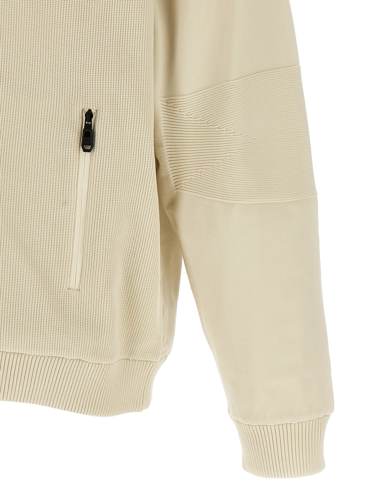 Beige Polyamide Bomber