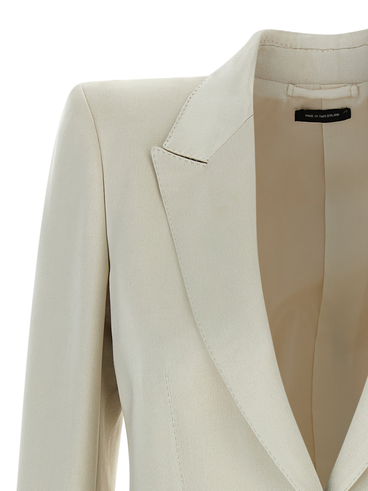 Beige Cotton Blazer