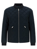 Blue Polyester Bomber