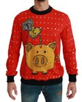 Red Crystal Pig of the Year Sweater