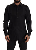 Black GOLD Slim Fit Tuxedo Dress Shirt