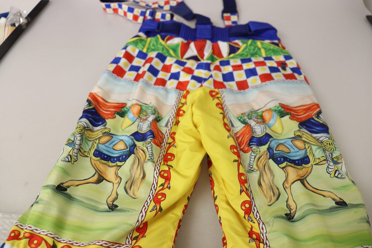 Multicolor Printed Snow Trouser Pants
