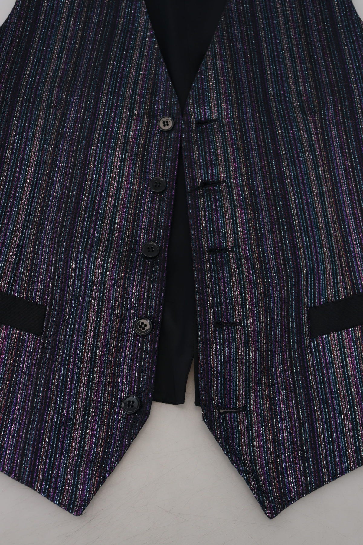 Multicolor Polyester Waistcoat Dress Formal Vest