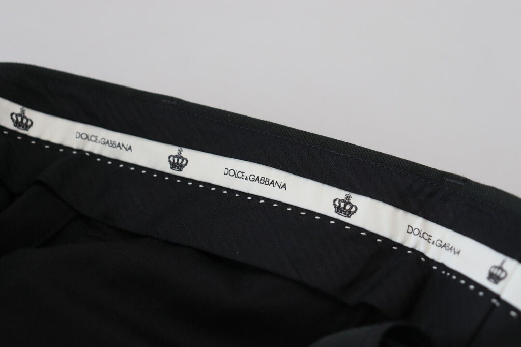 Black Striped Men Trousers Cotton Pants