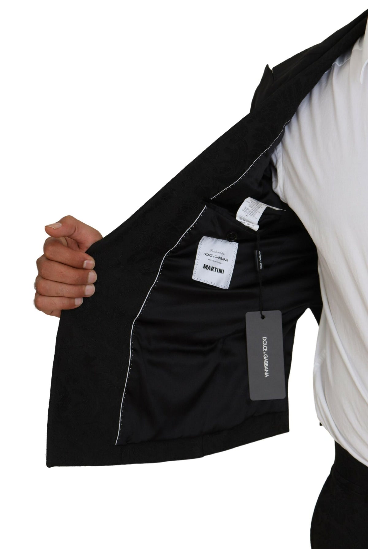 Black Polyester Men 2 Piece MARTINI Suit