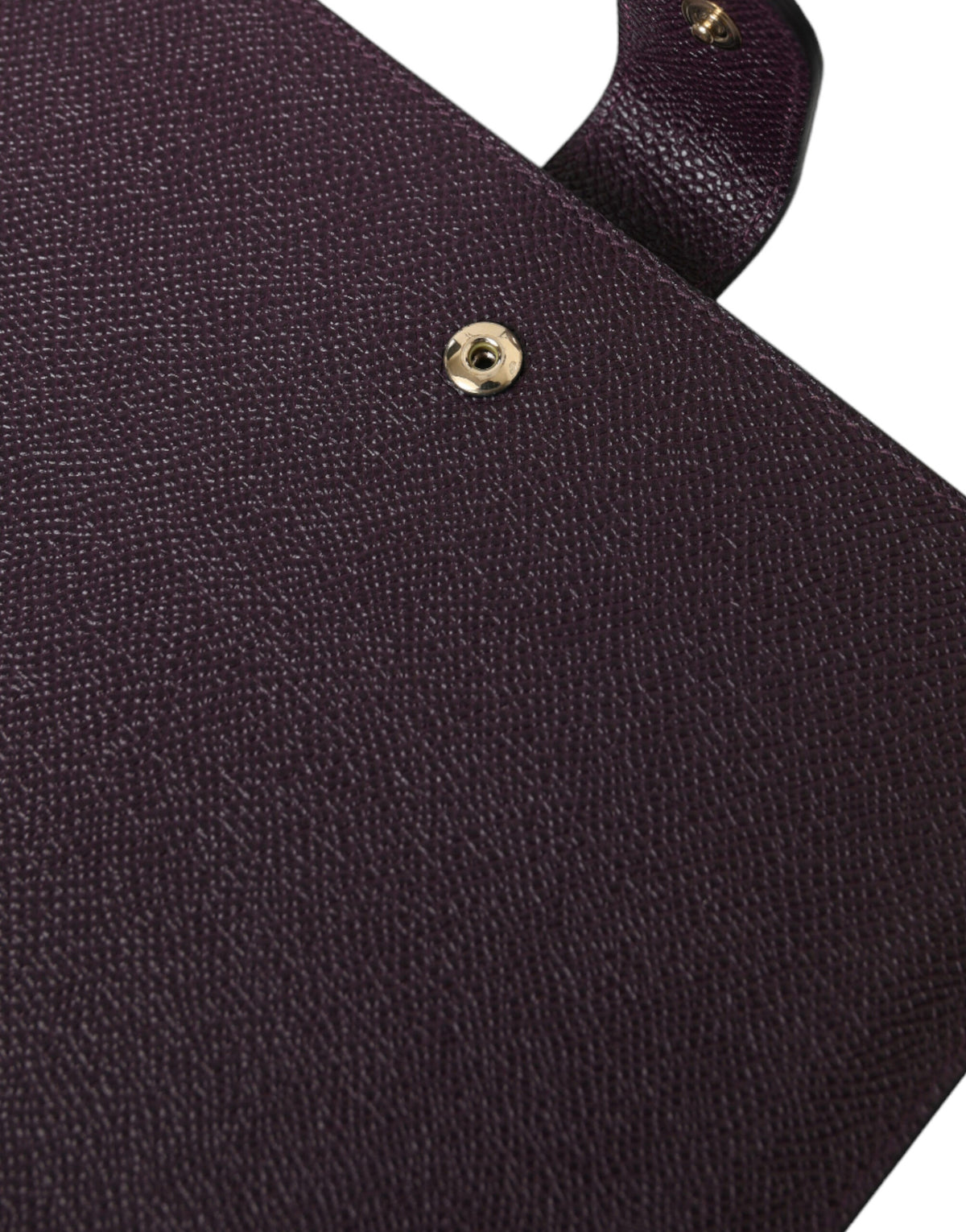 Dark Brown Leather Logo Plaque Cover Sleeve Tablet Case