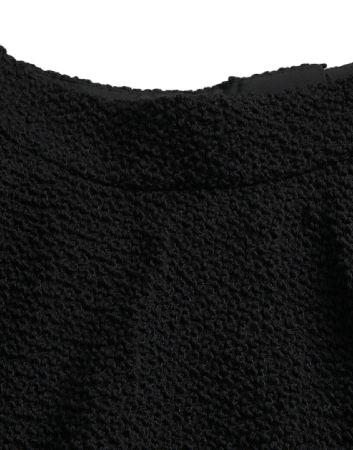 Black High Waist A-line Knee Length Skirt