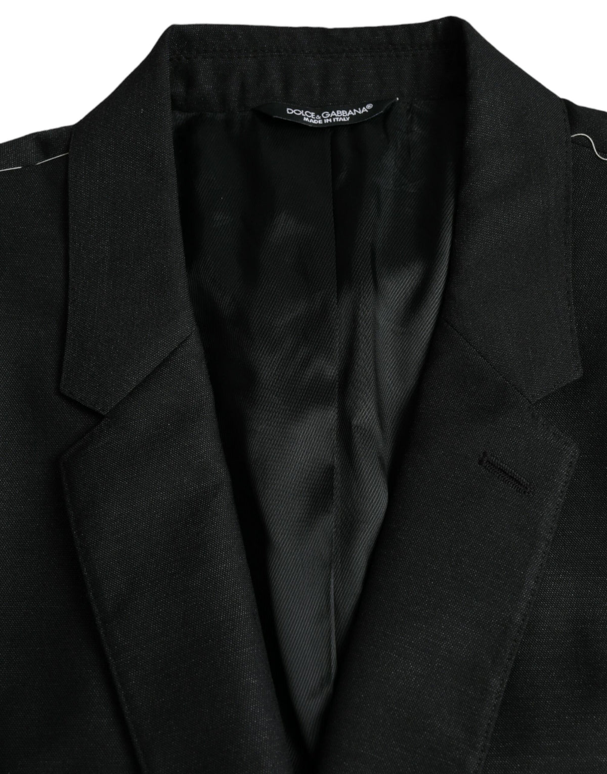 Dark Gray Wool Notch SingleBreasted Coat Blazer