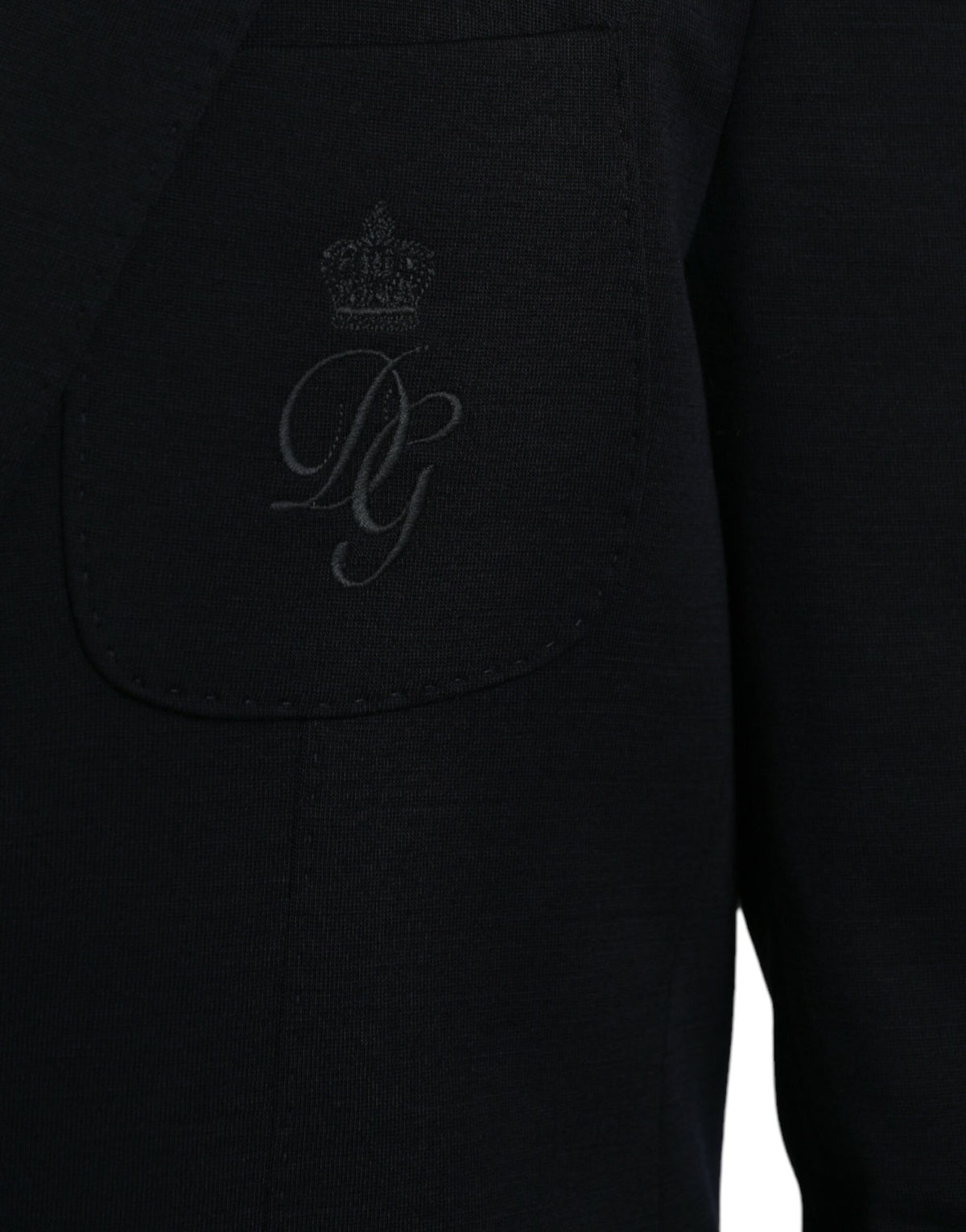Dark Blue Wool Single Breasted Coat Blazer