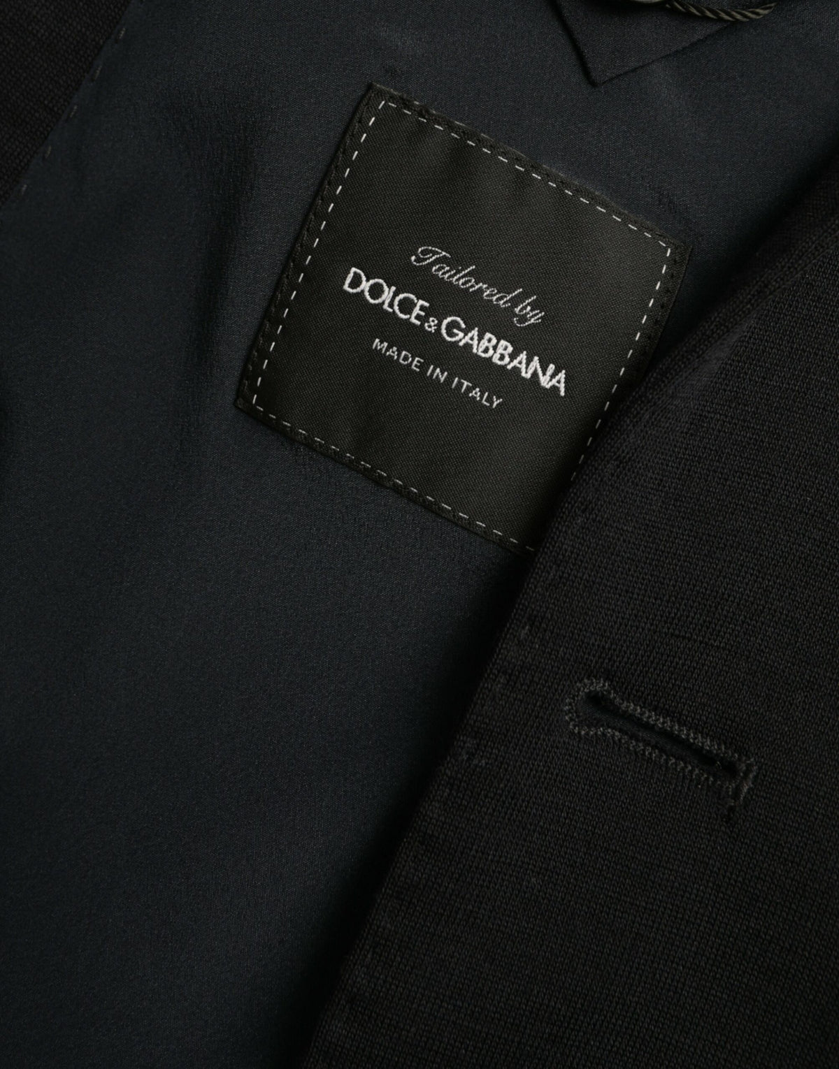 Dark Blue Wool Single Breasted Coat Blazer