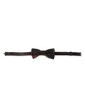 Dark Gray Floral Adjustable Neck Men Bow Tie