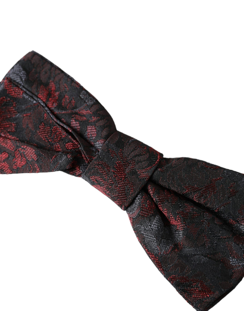 Dark Gray Floral Adjustable Neck Men Bow Tie