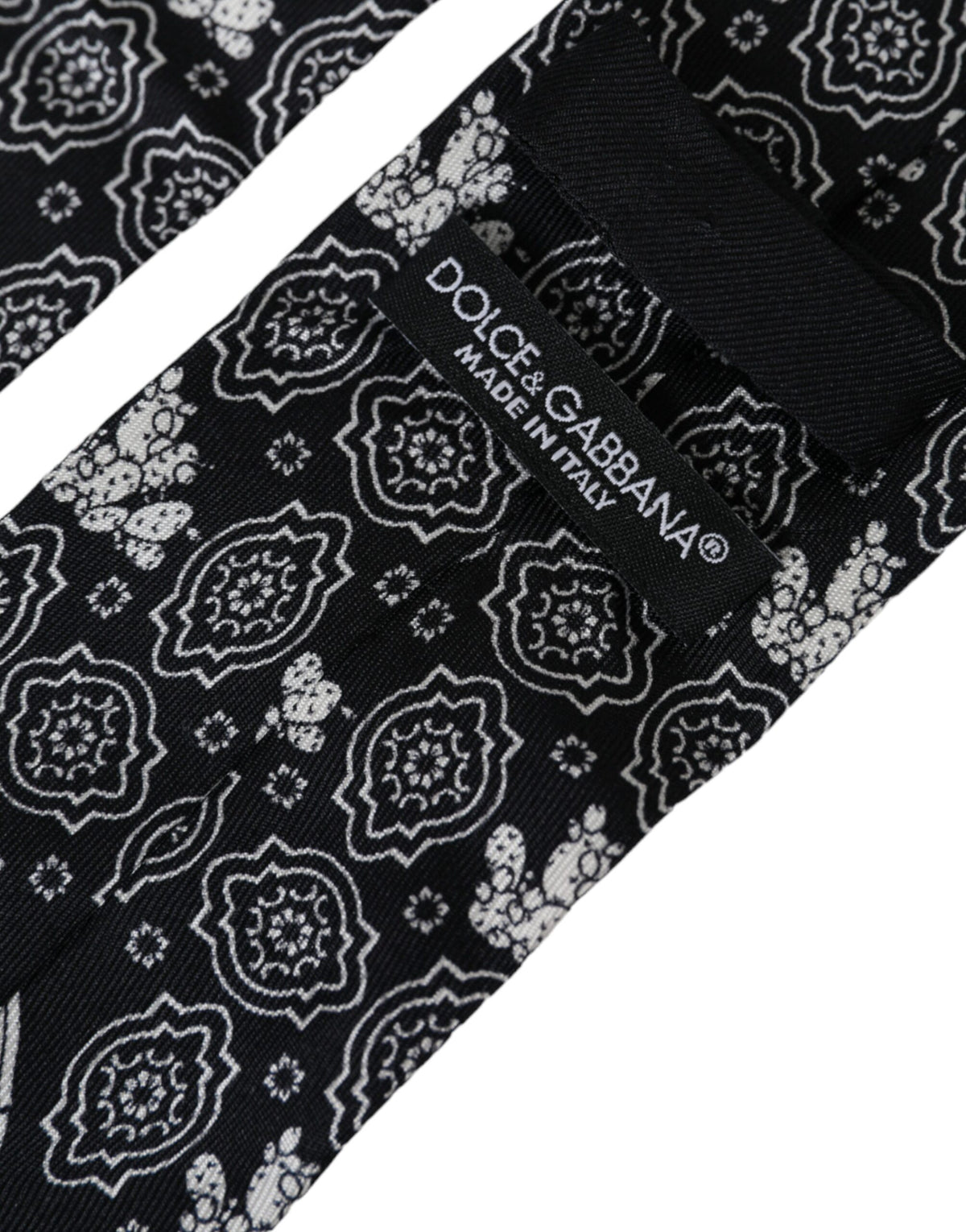 Dark Gray Patterned 100%Silk Adjustable Tie