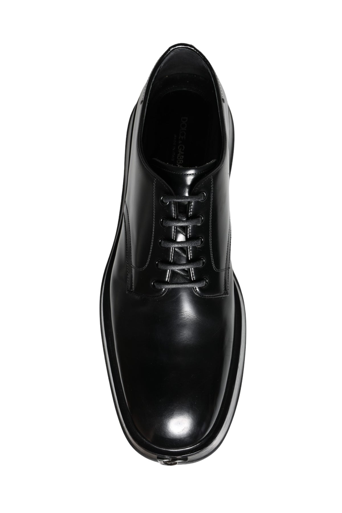 Black Calf Leather Derby Formal Dress Shoes