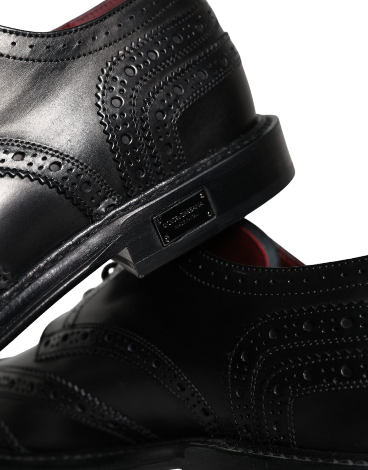 Black Leather Oxford Wingtip Formal Men Shoes