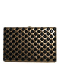 Gold Crystal Bifold Clutch Evening Party Women Purse Bag