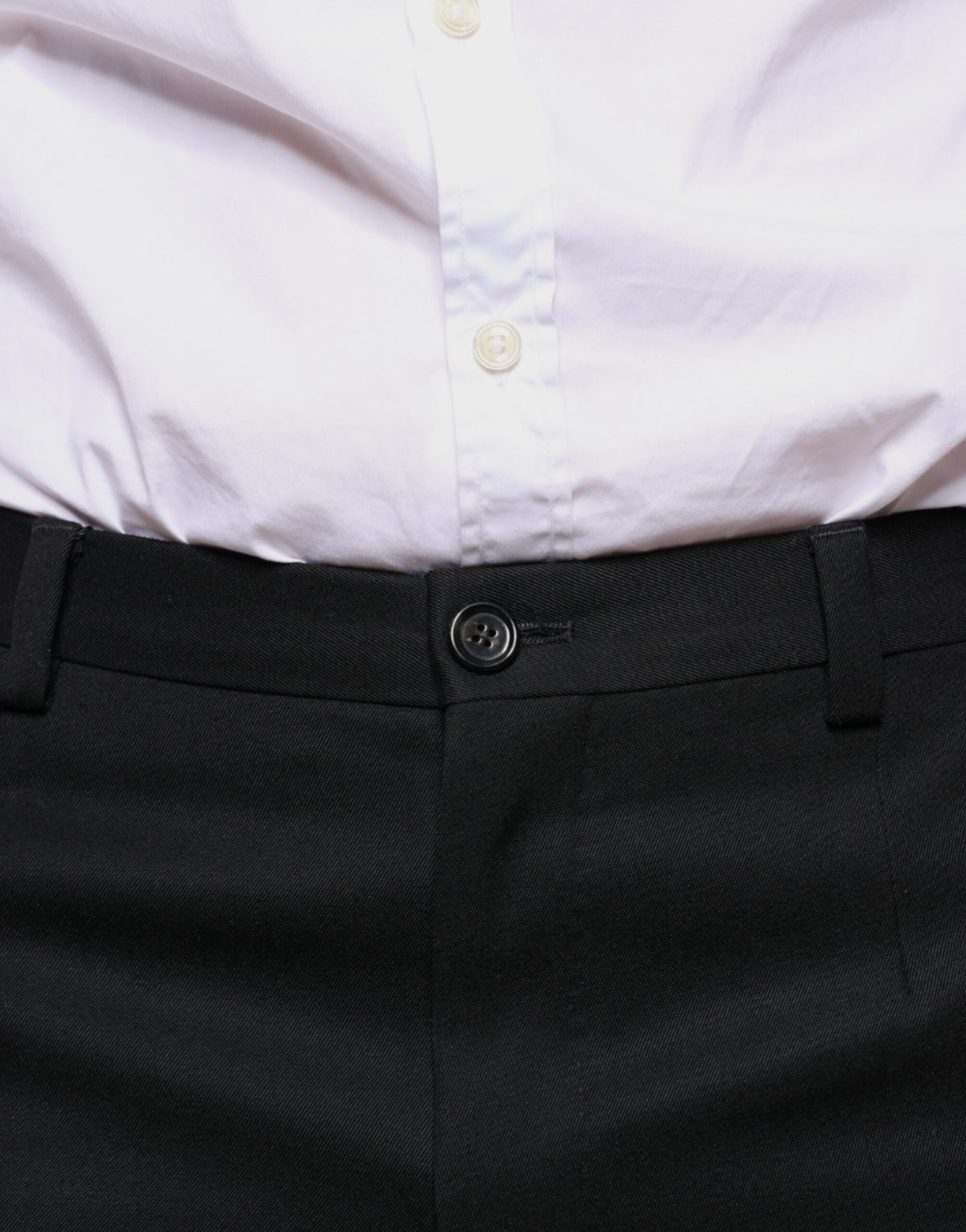 Black Wool Skinny Men Dress Pants