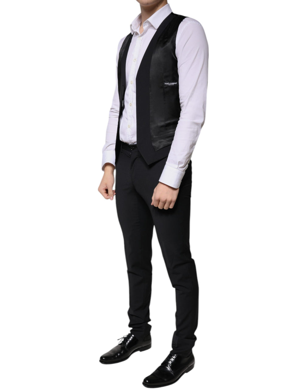 Black Wool 3 Piece Slim Fit Formal Men Suit