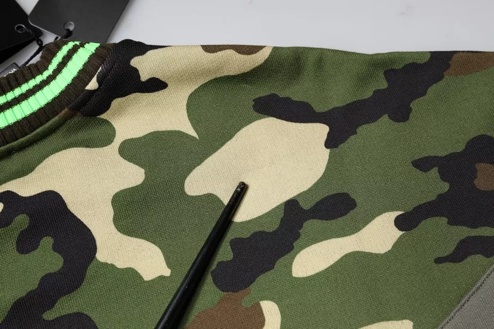 Multicolor Camouflage Sweatshirt Sweater