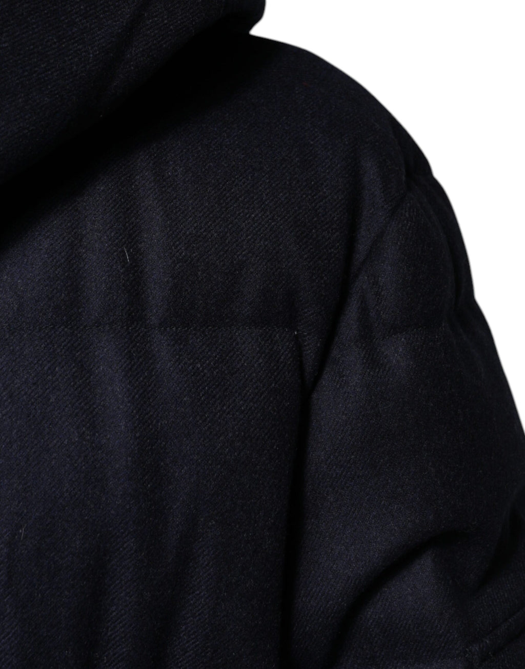 Black Nylon Hooded Puffer Men Coat Jacket