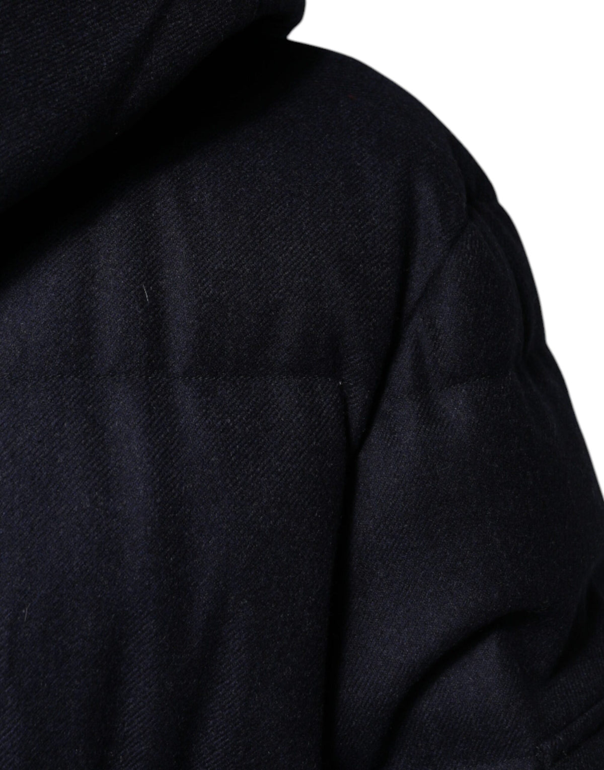 Black Nylon Hooded Puffer Men Coat Jacket