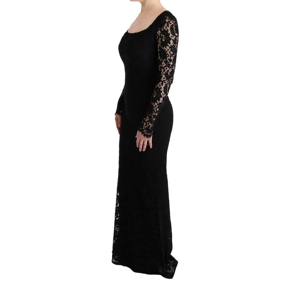 Black Cotton Cocktail Dress