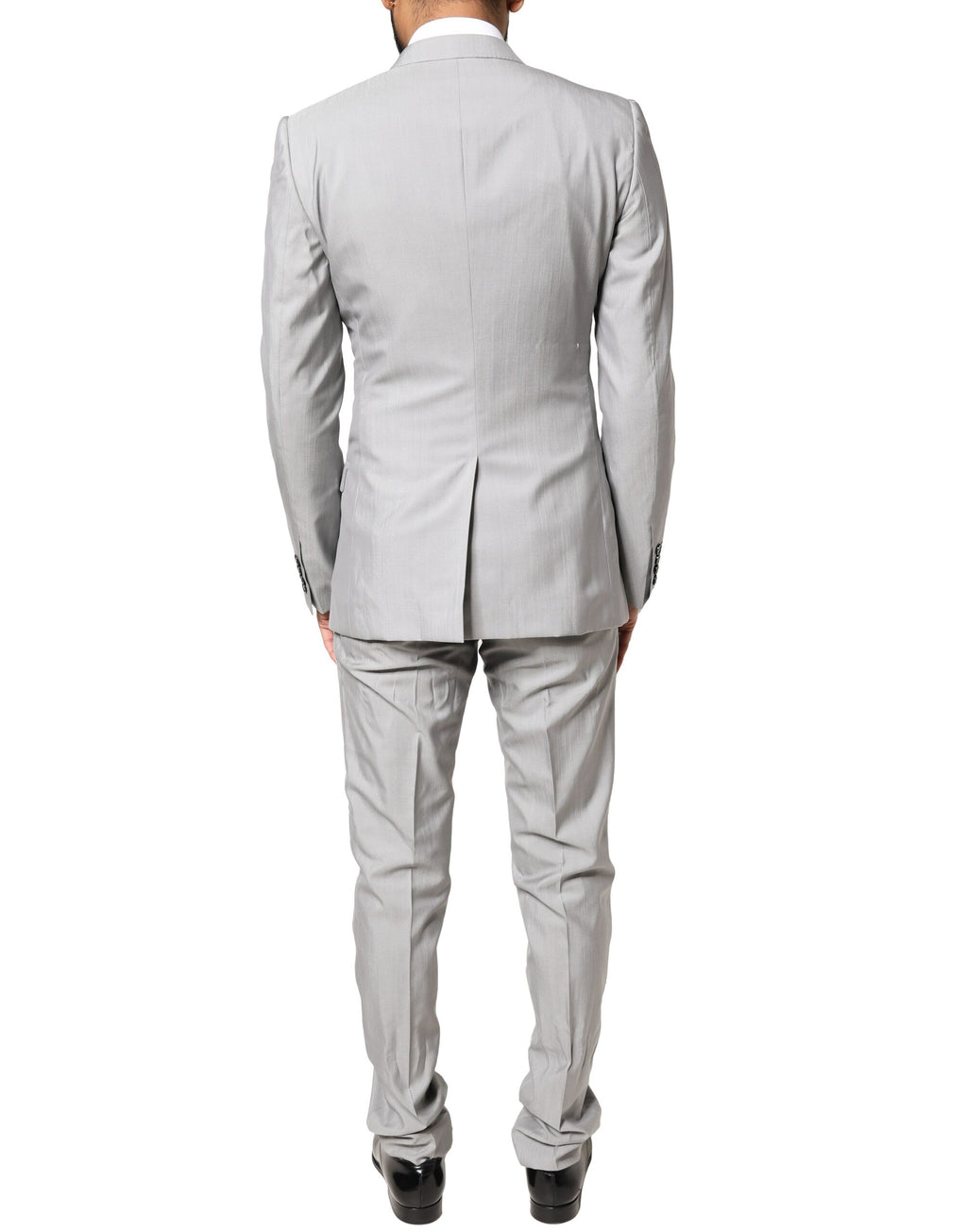 Light Gray Wool GOLD 2 Piece Formal Suit