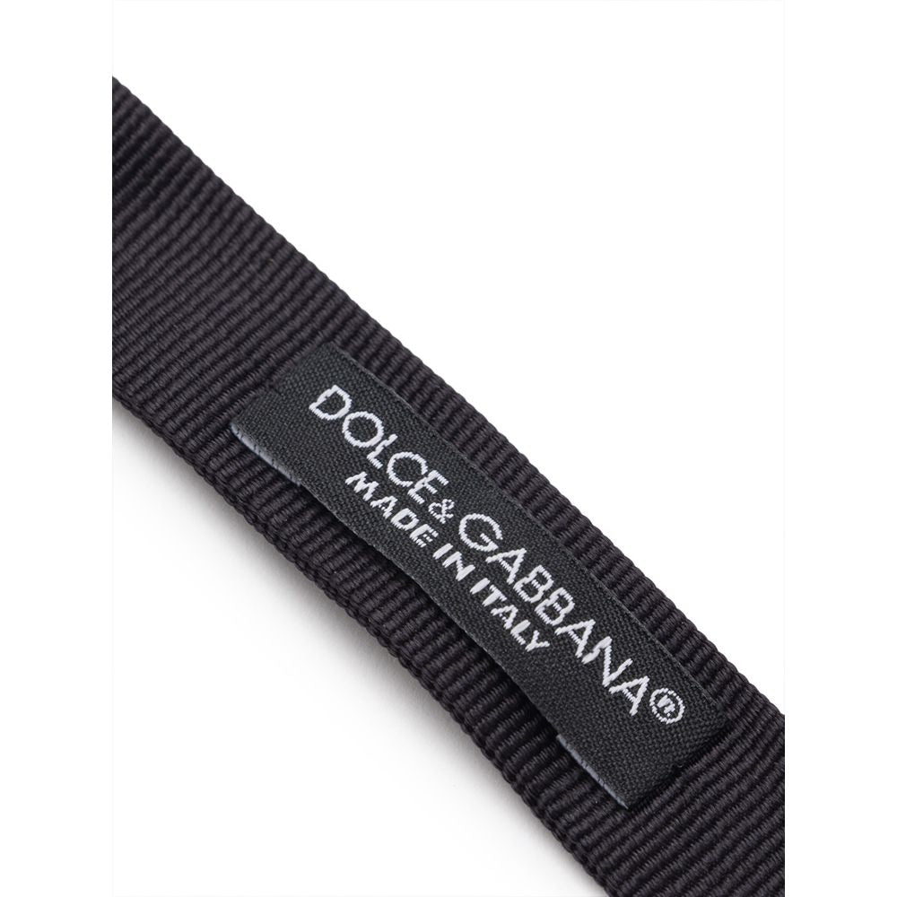 Black Silk Bowtie